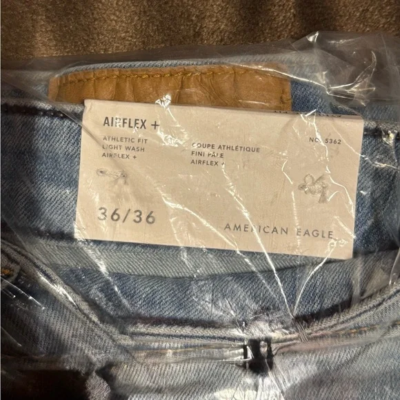 American Eagle Outfitters Airflex Denim Jeans in Light Blue Two Pair 36x36
